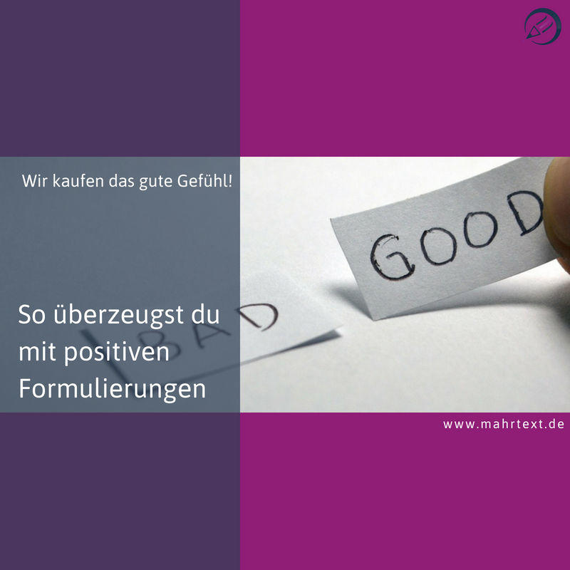 Positive Formulierungen für deine Website finden und authentisch bleiben